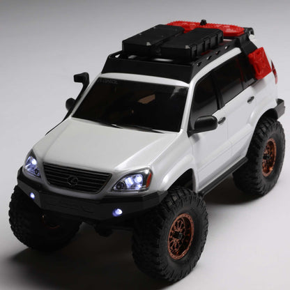 1/24 SCX24 Lexus GX 470 4X4 RTR Brushed Rock Crawler (Battery & Charger Included), White