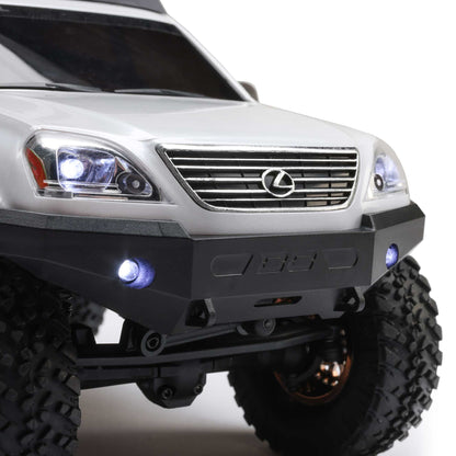 1/24 SCX24 Lexus GX 470 4X4 RTR Brushed Rock Crawler (Battery & Charger Included), White