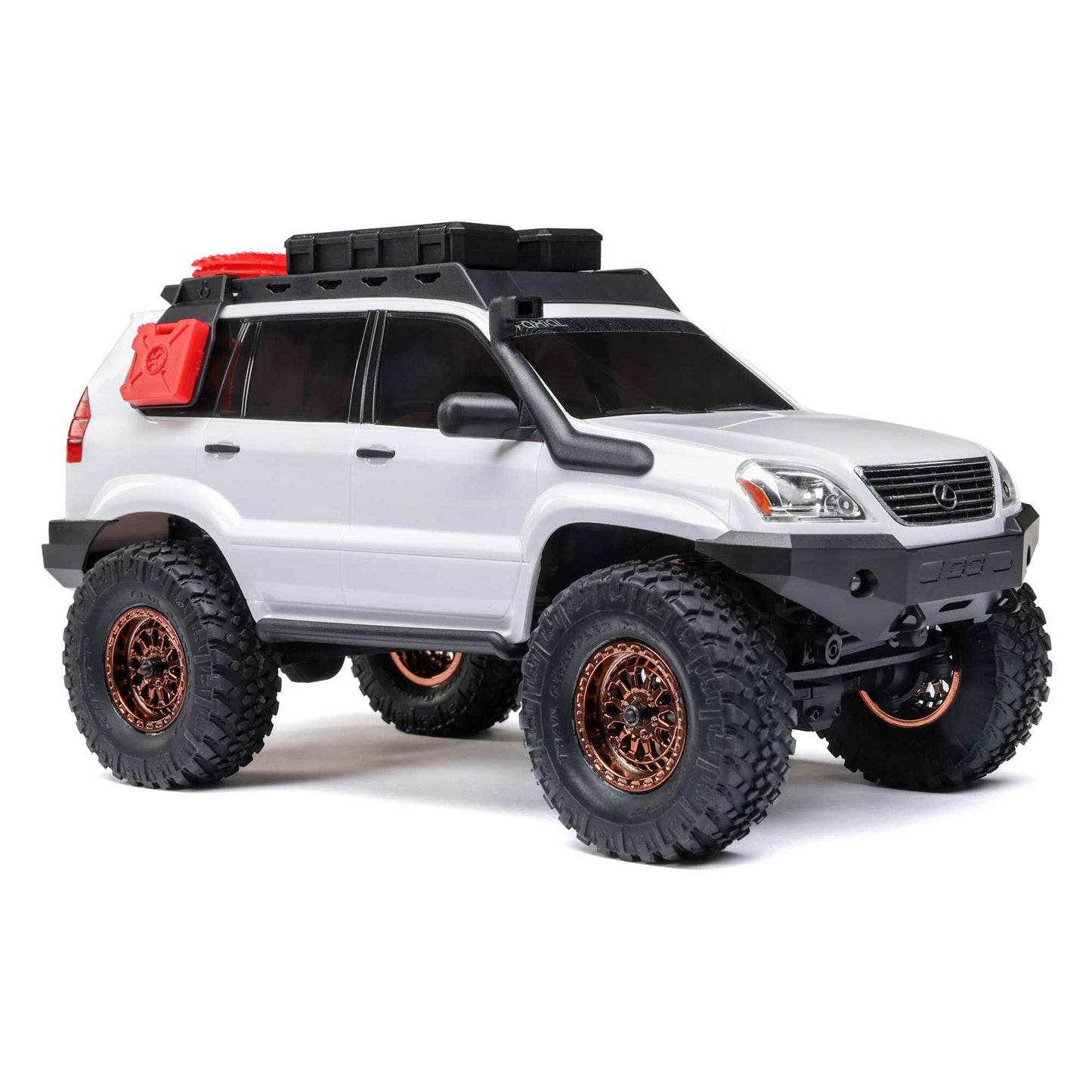 1/24 SCX24 Lexus GX 470 4X4 RTR Brushed Rock Crawler (Battery & Charger Included), White