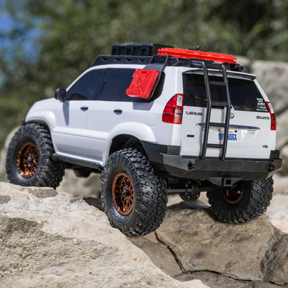 1/24 SCX24 Lexus GX 470 4X4 RTR Brushed Rock Crawler (Battery & Charger Included), White