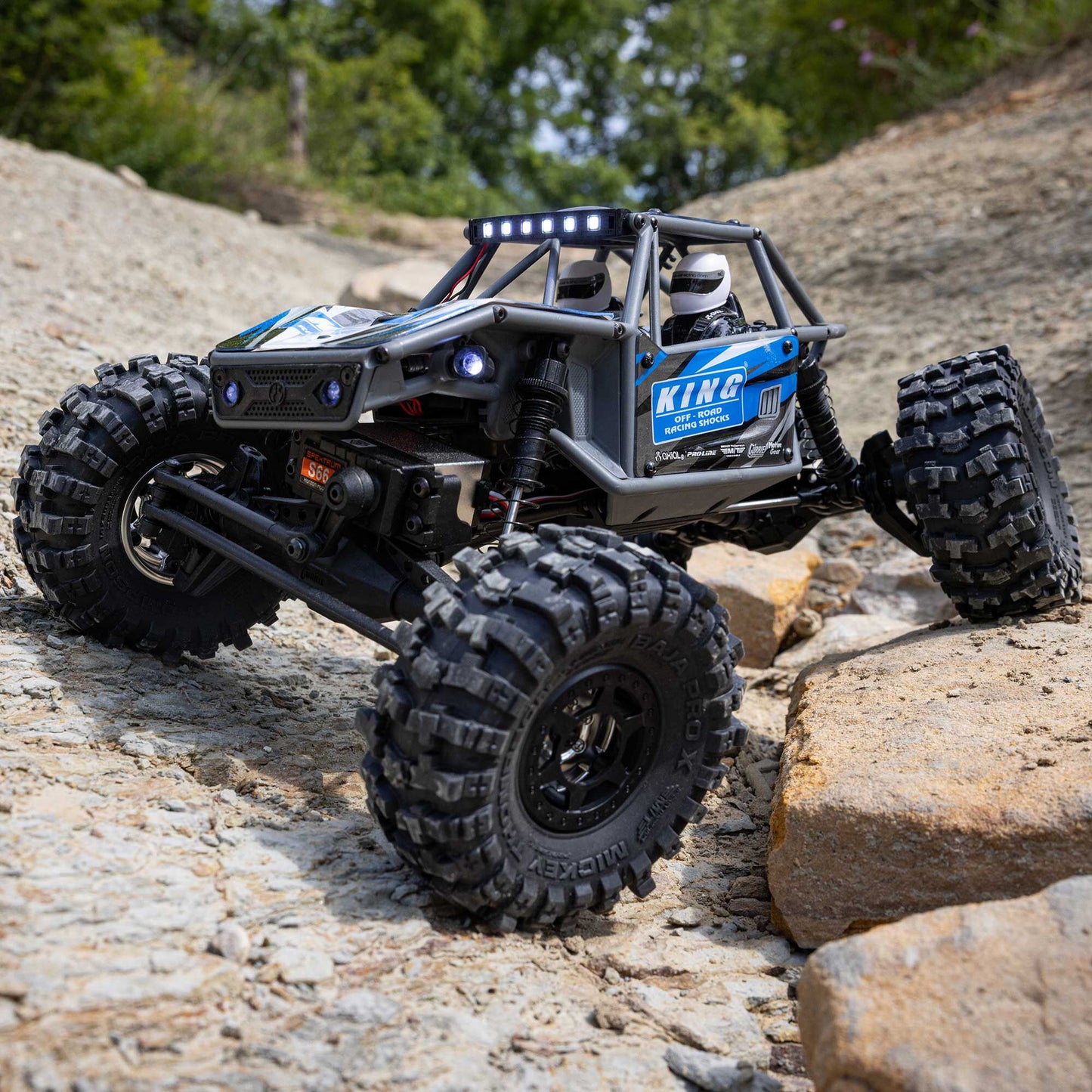 1/18 UTB18 Capra 4WS 4X4 RTR Brushed Rock Crawler (Battery & Charger Included), Blue