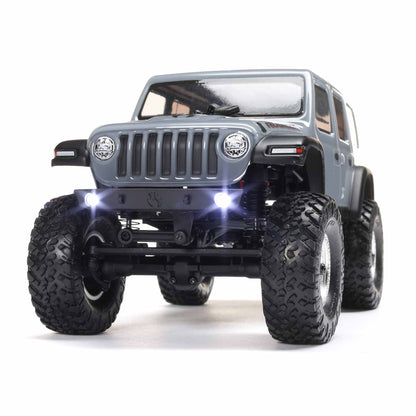 Axial 1/24 SCX24 Jeep Wrangler JLU 4X4 Rock Crawler Brushed RTR, Gray