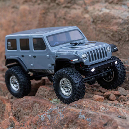 Axial 1/24 SCX24 Jeep Wrangler JLU 4X4 Rock Crawler Brushed RTR, Gray