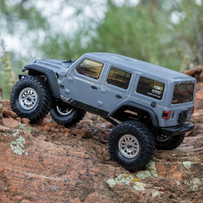 Axial 1/24 SCX24 Jeep Wrangler JLU 4X4 Rock Crawler Brushed RTR, Gray