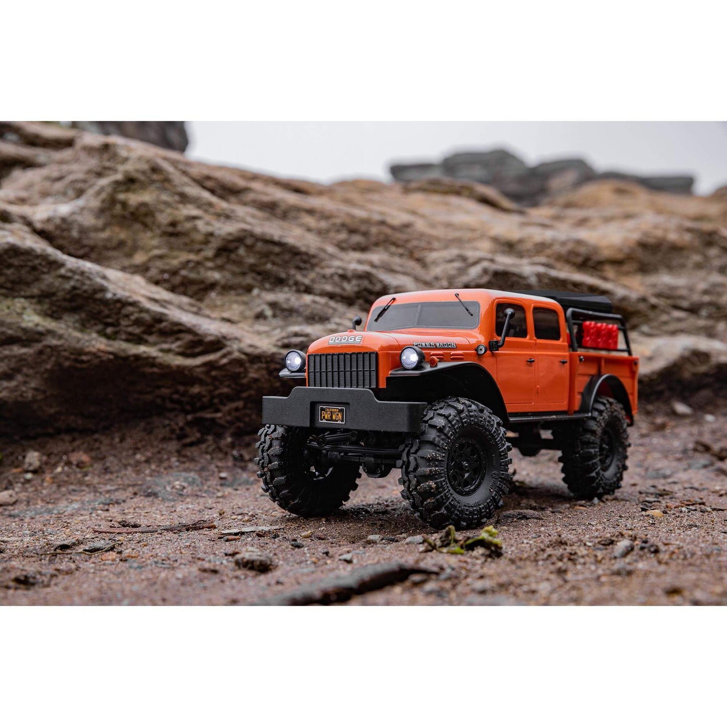 Axial 1/24 SCX24 Dodge Power Wagon 4WD Rock Crawler Brushed RTR, Orange