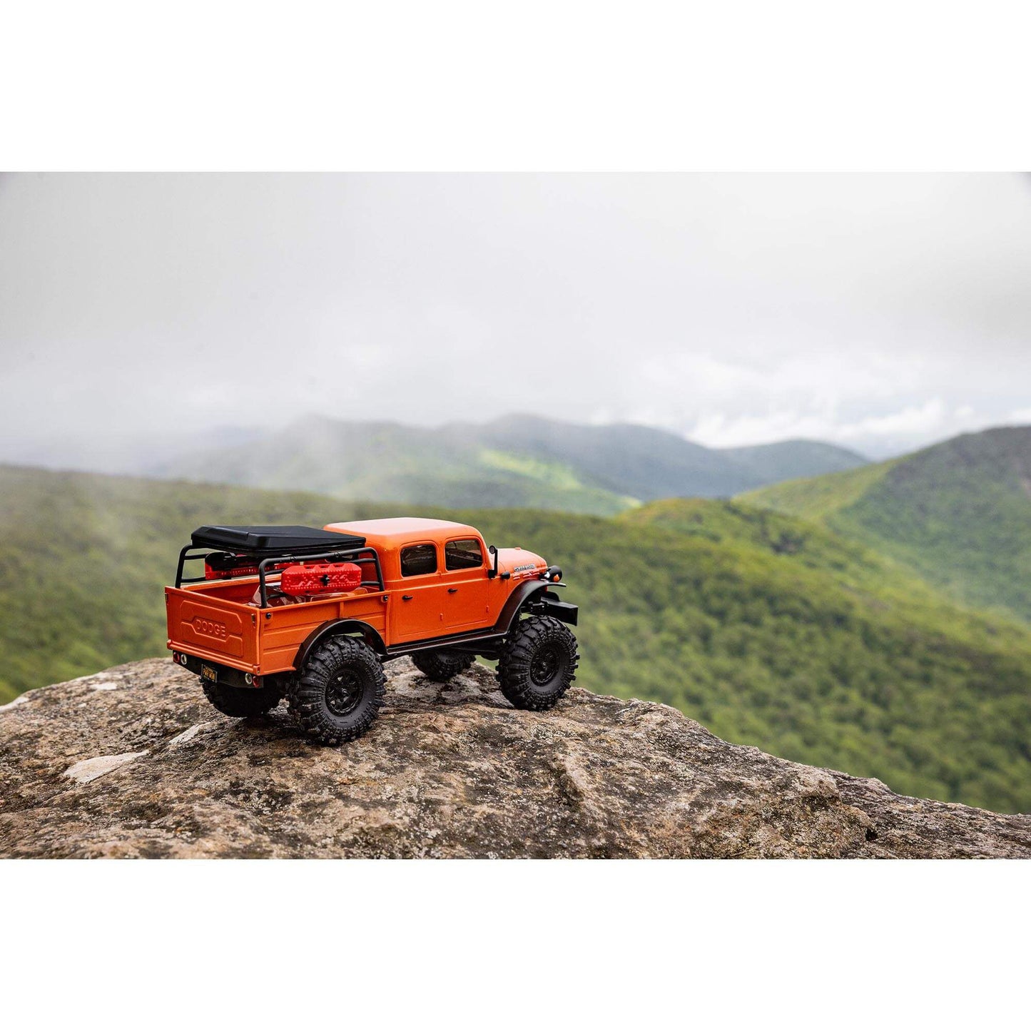 Axial 1/24 SCX24 Dodge Power Wagon 4WD Rock Crawler Brushed RTR, Orange