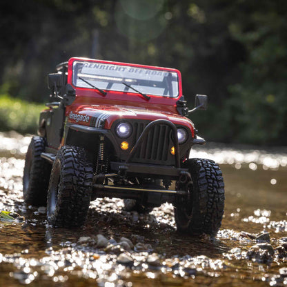 1/10 SCX10 III Jeep CJ-7 4X4 RTR Brushed Rock Crawler, Red