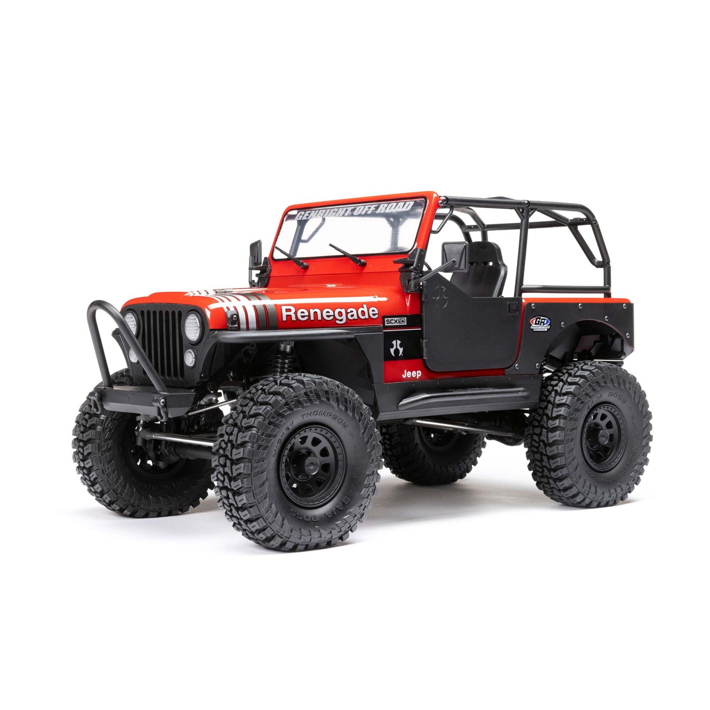 1/10 SCX10 III Jeep CJ-7 4X4 RTR Brushed Rock Crawler, Red