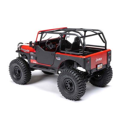 1/10 SCX10 III Jeep CJ-7 4X4 RTR Brushed Rock Crawler, Red