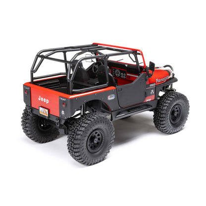 1/10 SCX10 III Jeep CJ-7 4X4 RTR Brushed Rock Crawler, Red