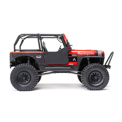 1/10 SCX10 III Jeep CJ-7 4X4 RTR Brushed Rock Crawler, Red