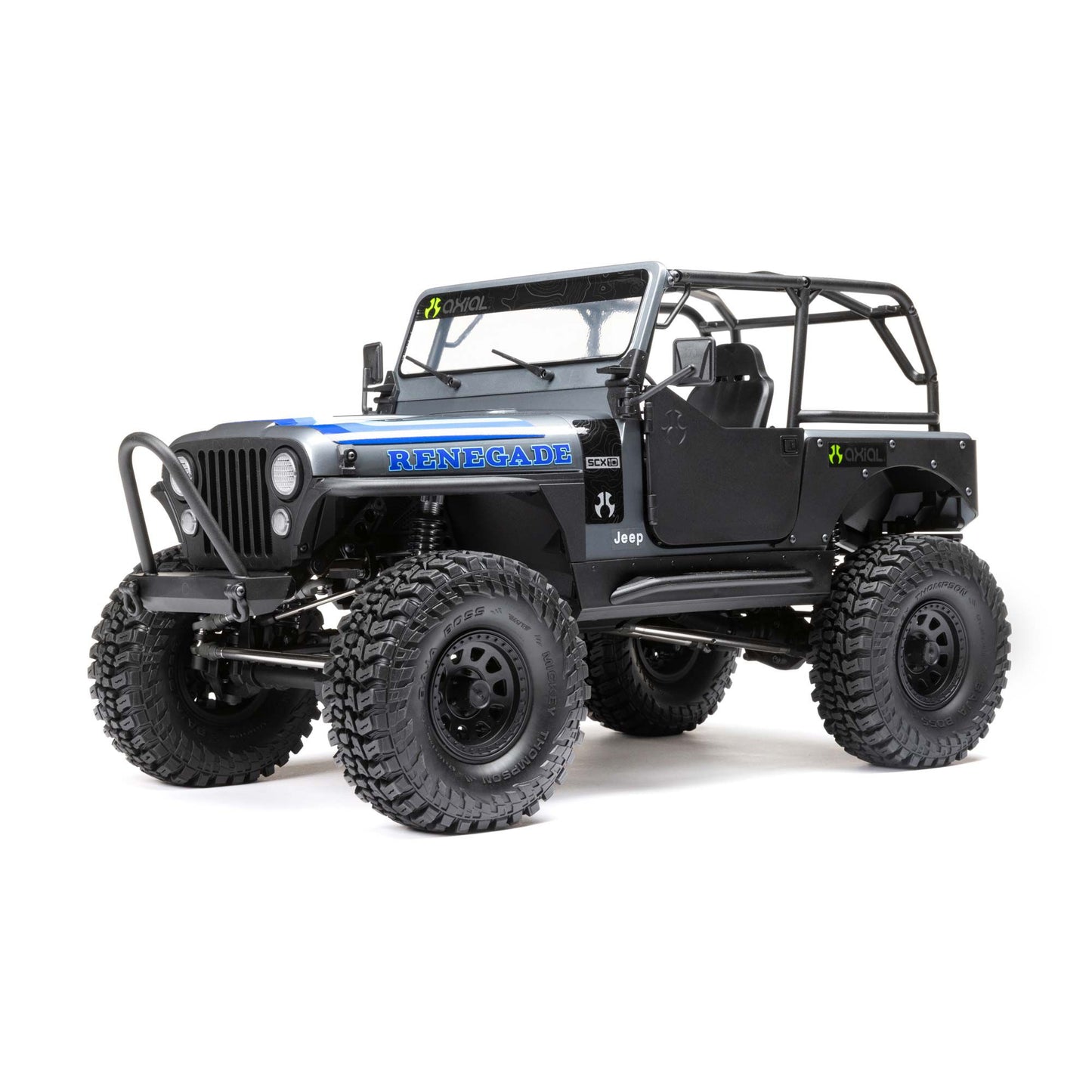 1/10 SCX10 III Jeep CJ-7 4X4 RTR Brushed Rock Crawler, Grey