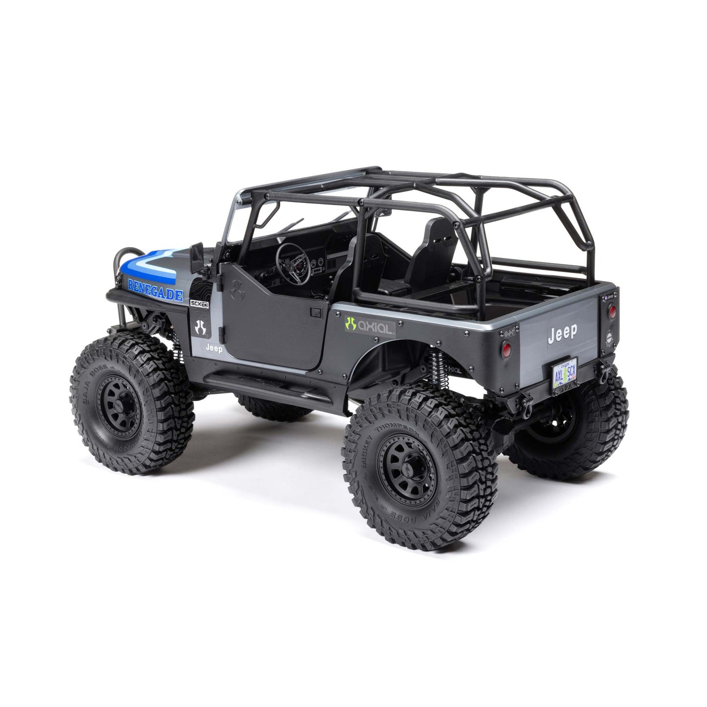 1/10 SCX10 III Jeep CJ-7 4X4 RTR Brushed Rock Crawler, Grey