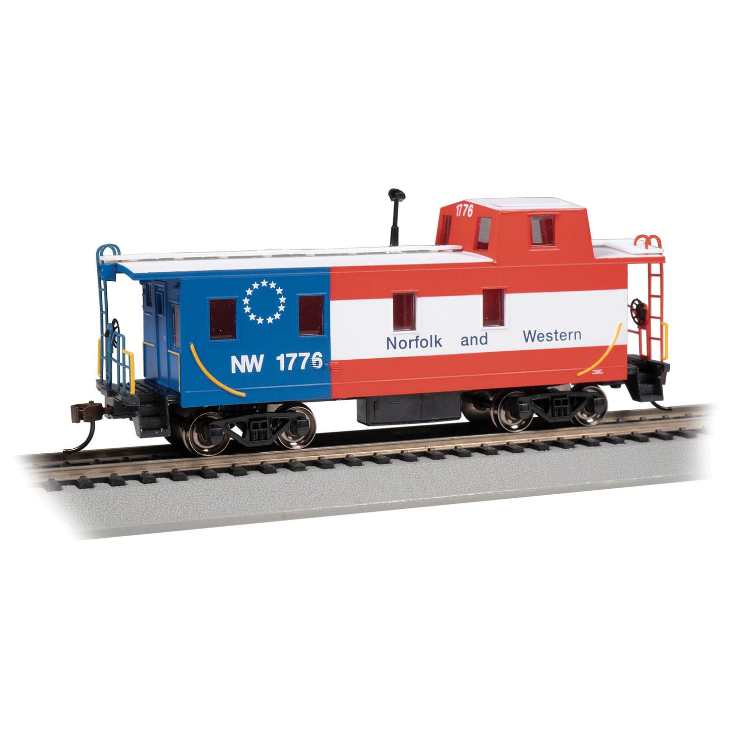 HO Off-set Cupola Caboose Norfold & Western #1776