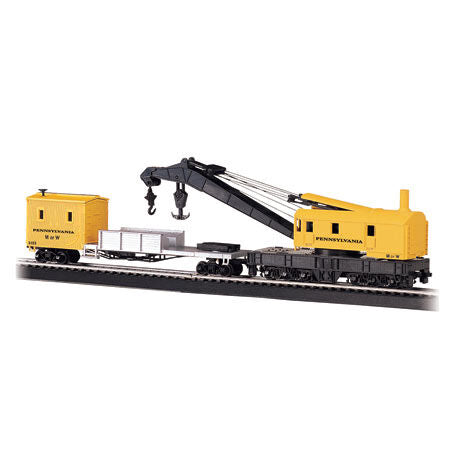 HO 250-Ton Steam Crane w/Boom Tender, PRR