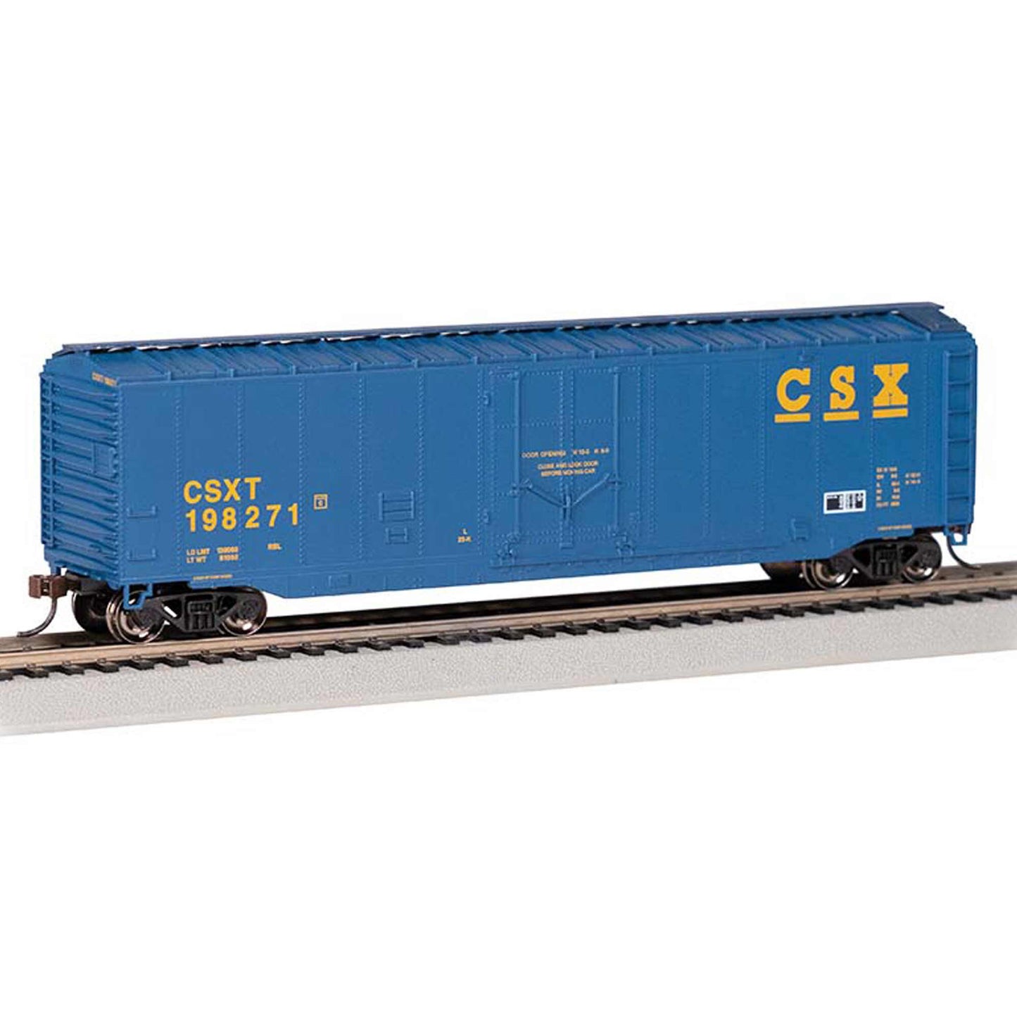 HO 50' PLUG DOOR BOX CAR CSX #198271