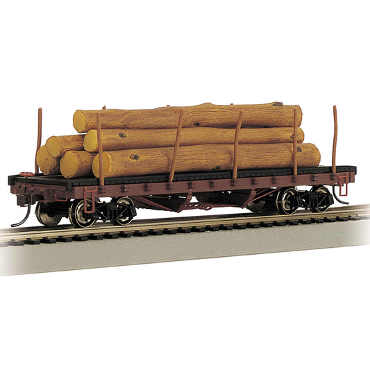 HO ACF 40' Log Car with Logs Pre-1935