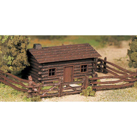 O Snap KIT Log Cabin with Rustic Fence