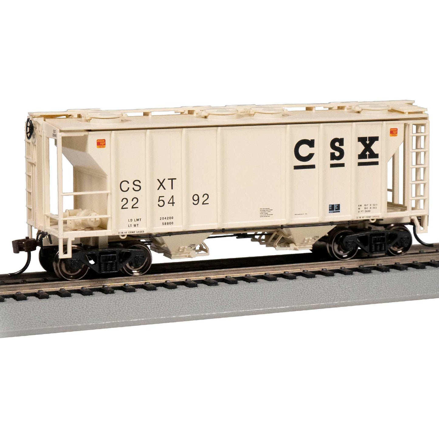 HO PS-2 Two Bay Covered Hopper CSX 225492