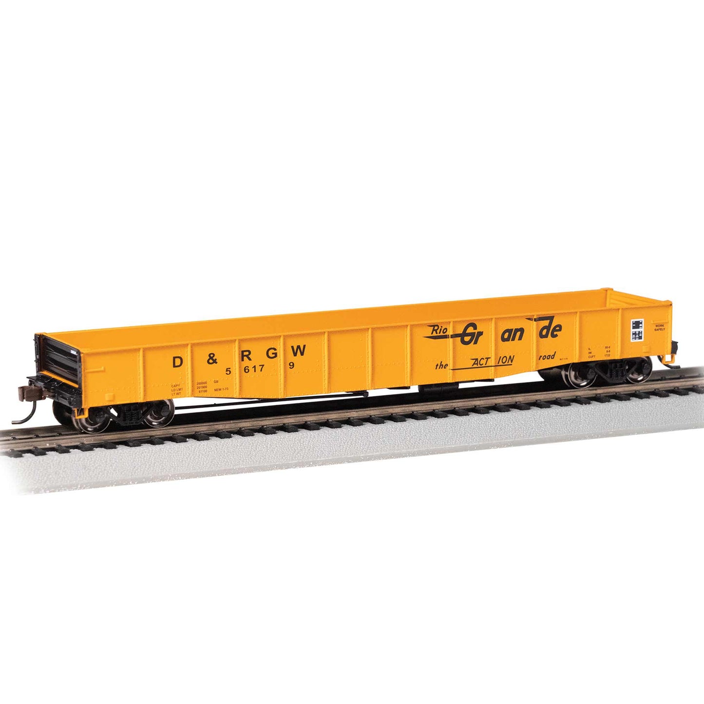 HO 50'6" Drop-End Gondola, D&RGW #56179