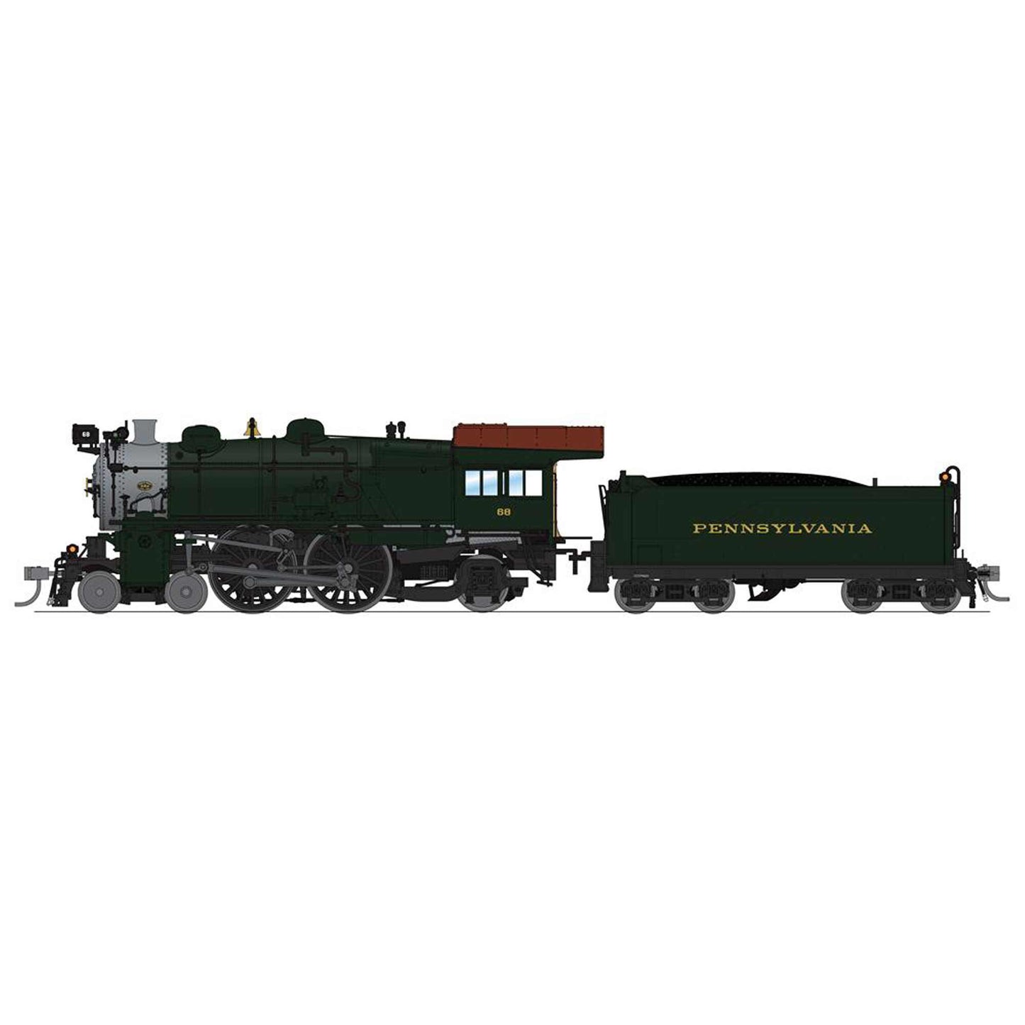 HO E6 4-4-2 Locomotive, Pre-war, Paragon4, PRR #68