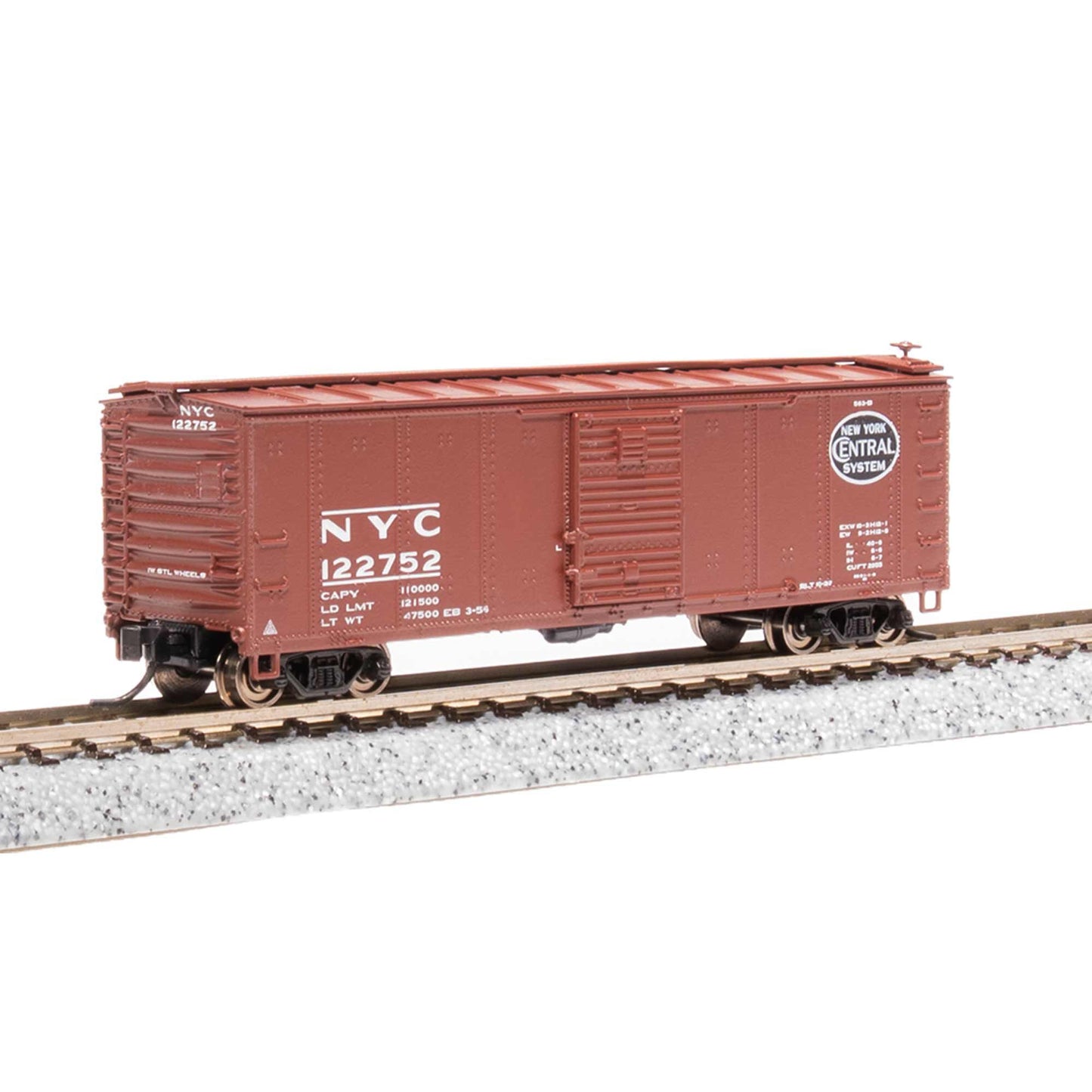 N 40' Steel Boxcar, Set D, NYC, RDG, DLW, NB (4)