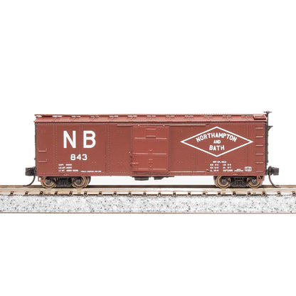 N 40' Steel Boxcar, Set D, NYC, RDG, DLW, NB (4)