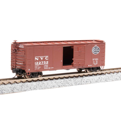 N 40' Steel Boxcar, Set D, NYC, RDG, DLW, NB (4)