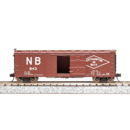 N 40' Steel Boxcar, Set D, NYC, RDG, DLW, NB (4)