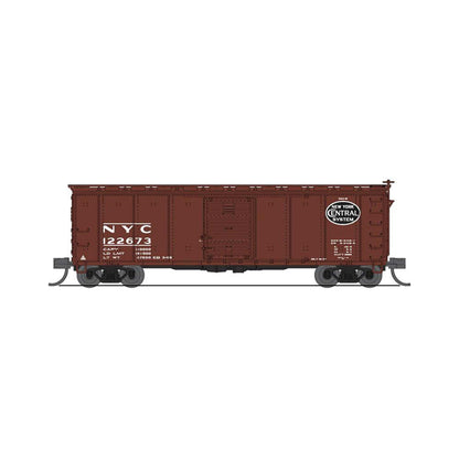 N 40' Steel Boxcar, Set D, NYC, RDG, DLW, NB (4)