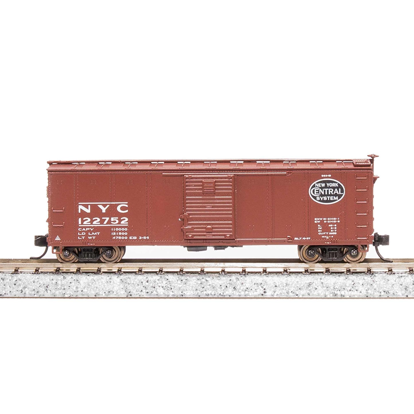 N 40' Steel Boxcar, Set D, NYC, RDG, DLW, NB (4)