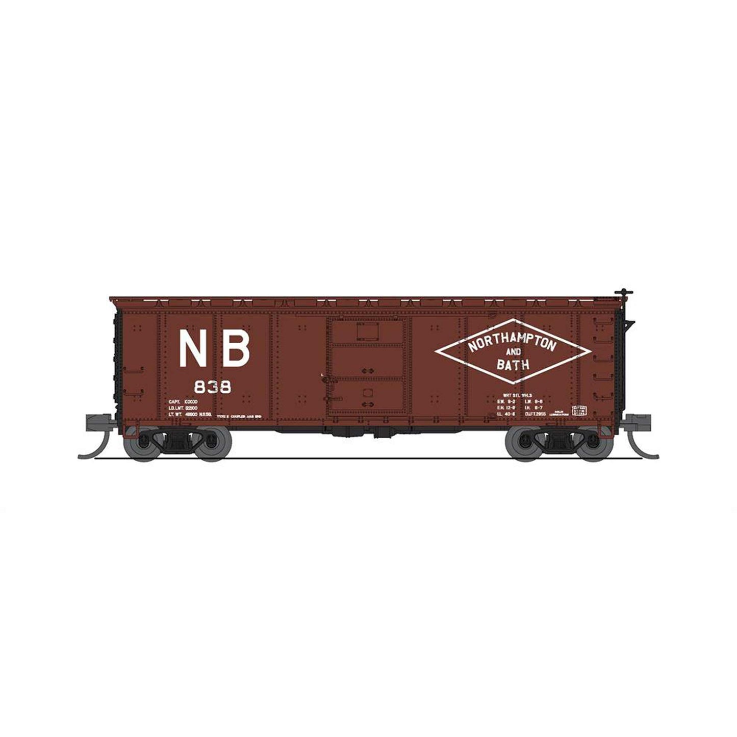 N 40' Steel Boxcar, Set D, NYC, RDG, DLW, NB (4)