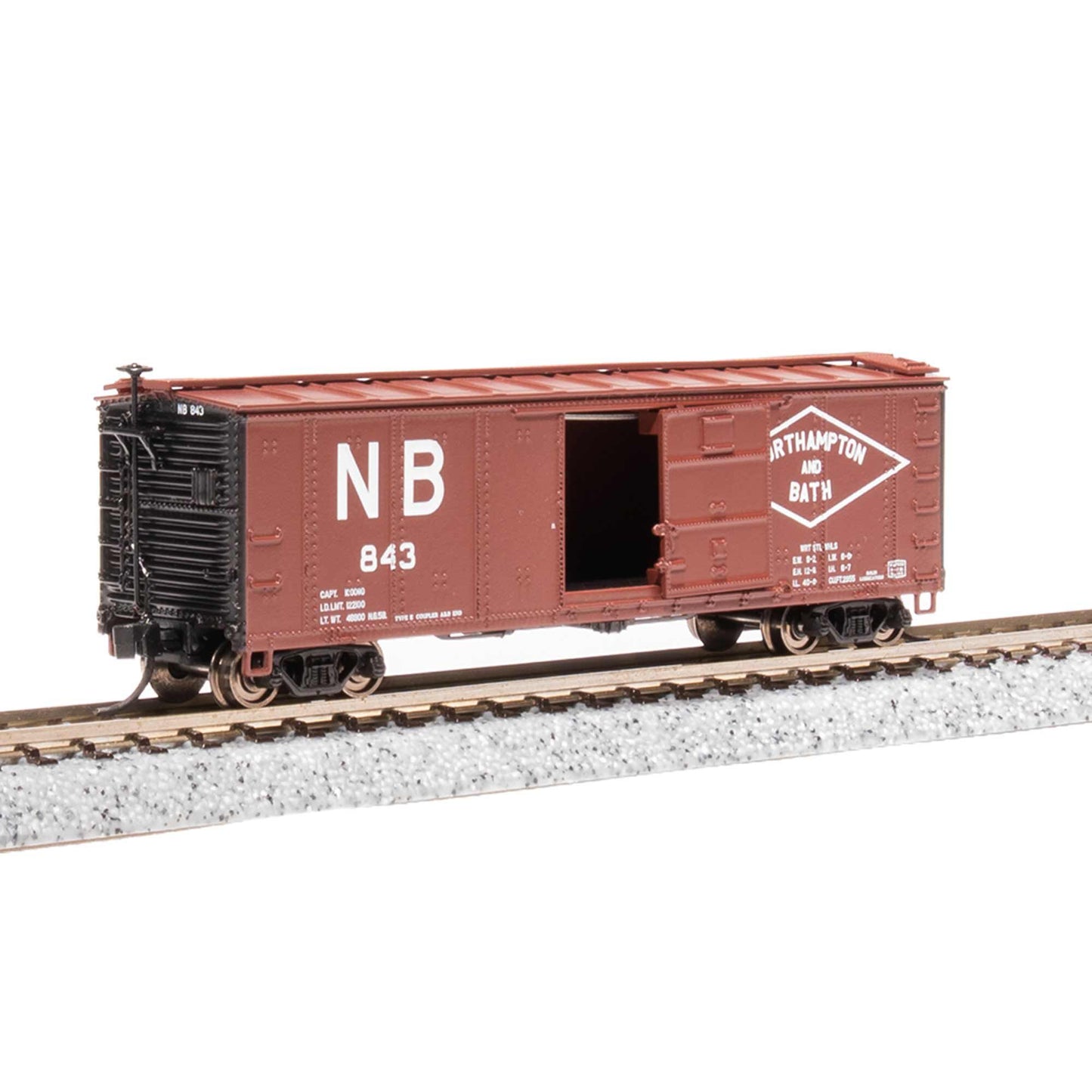 N 40' Steel Boxcar, Set D, NYC, RDG, DLW, NB (4)