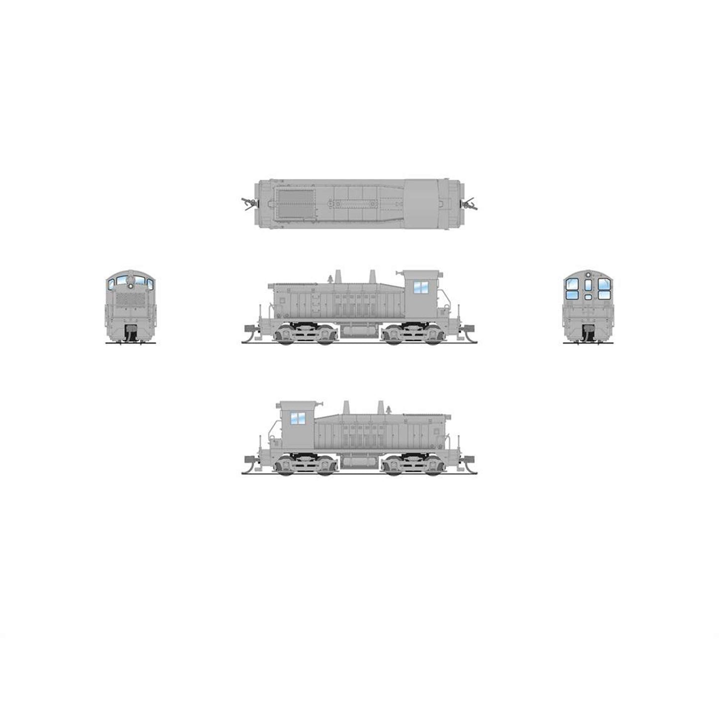 N EMD NW2 Locomotive, Unpainted, Paragon4