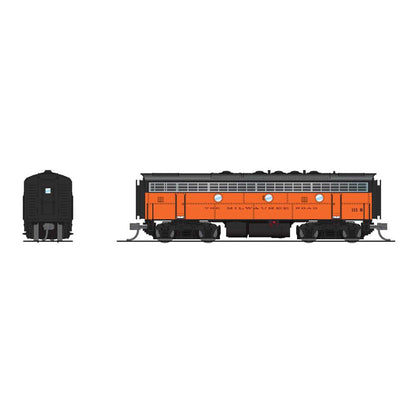 N EMD F7 A/B Locomotive, Unpowered B, Paragon4, MILW #108A/111B