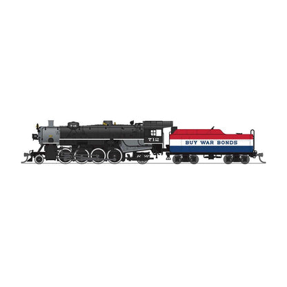 N USRA Light Mikado 2-8-0 Steam Locomotive, RWB War Bonds Billboard Paragon4