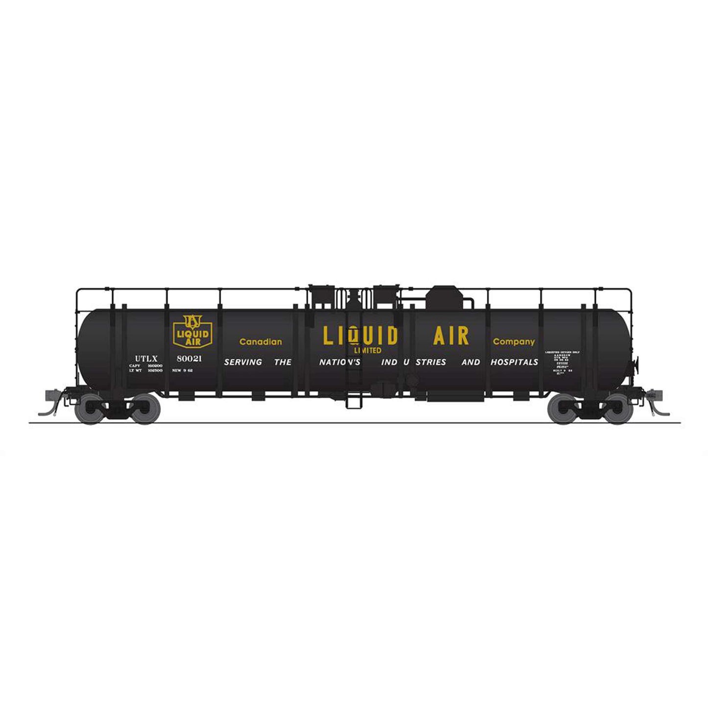 HO Cryogenic Tank Car, Canadian Liquid Air (2)