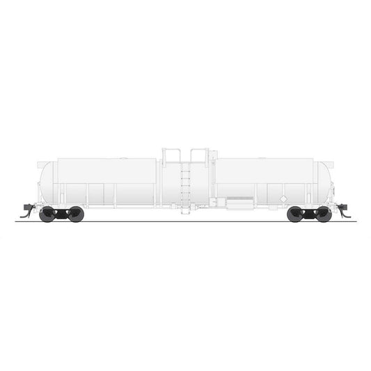 HO Cryogenic Tank Car, Unlettered, White, Type B