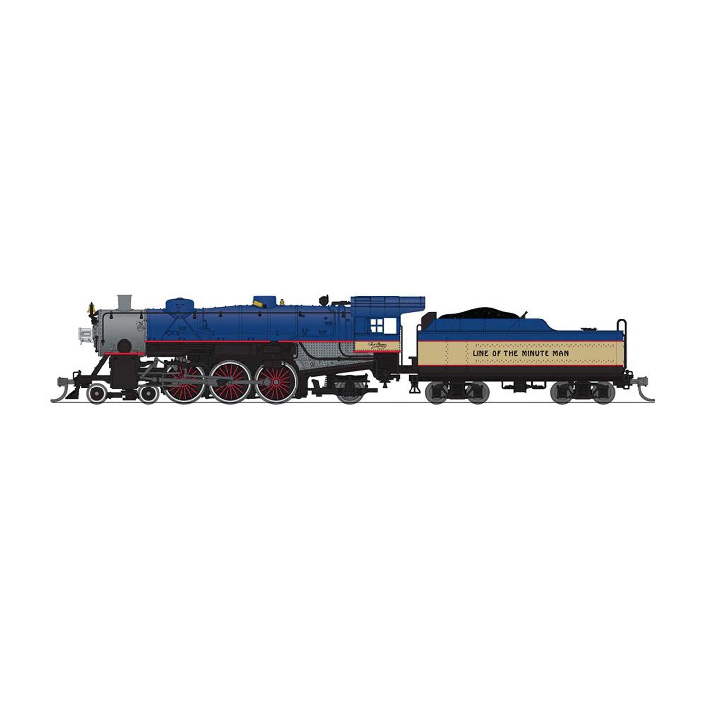 N Light Pacific 4-6-2 Steam Locomotive, B&M #3688 Minuteman