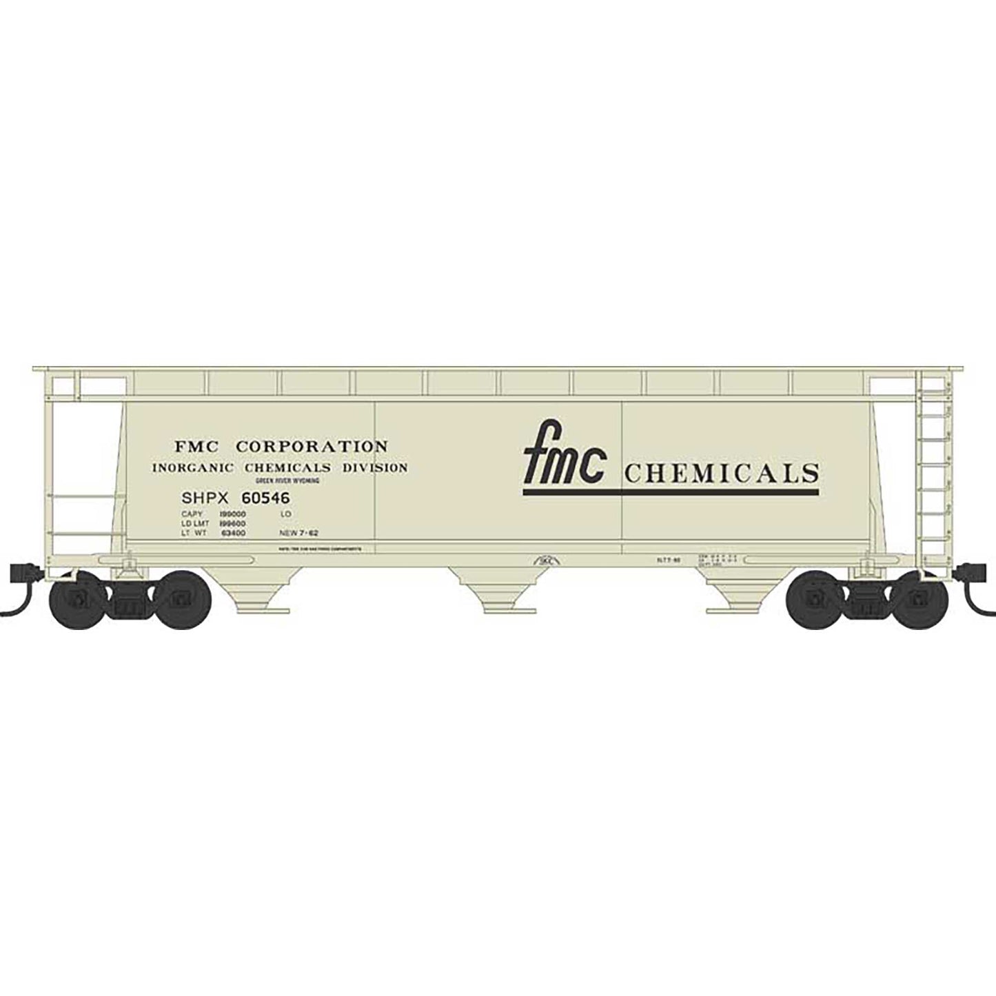 N Scale Cylindrical Hopper FMC Chemicals #60546