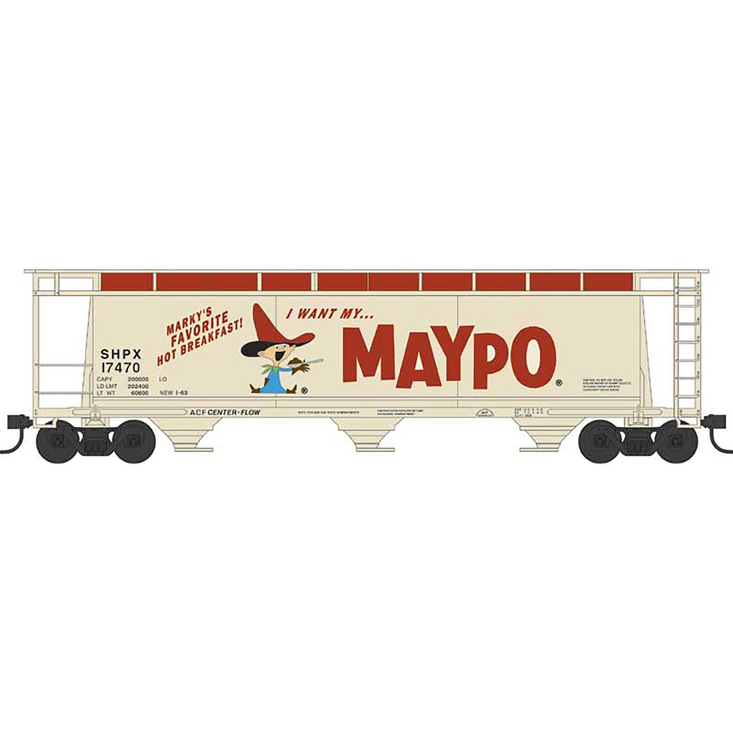 N Scale Cylindrical Hopper Maypo #17480