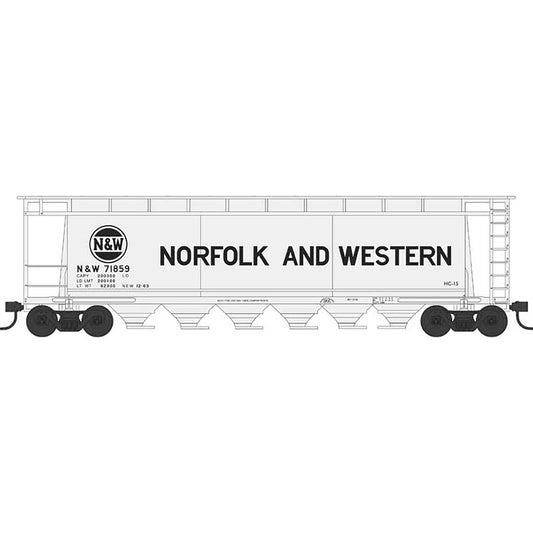 N Scale Cylindrical Hopper Norfolk & Western 71851