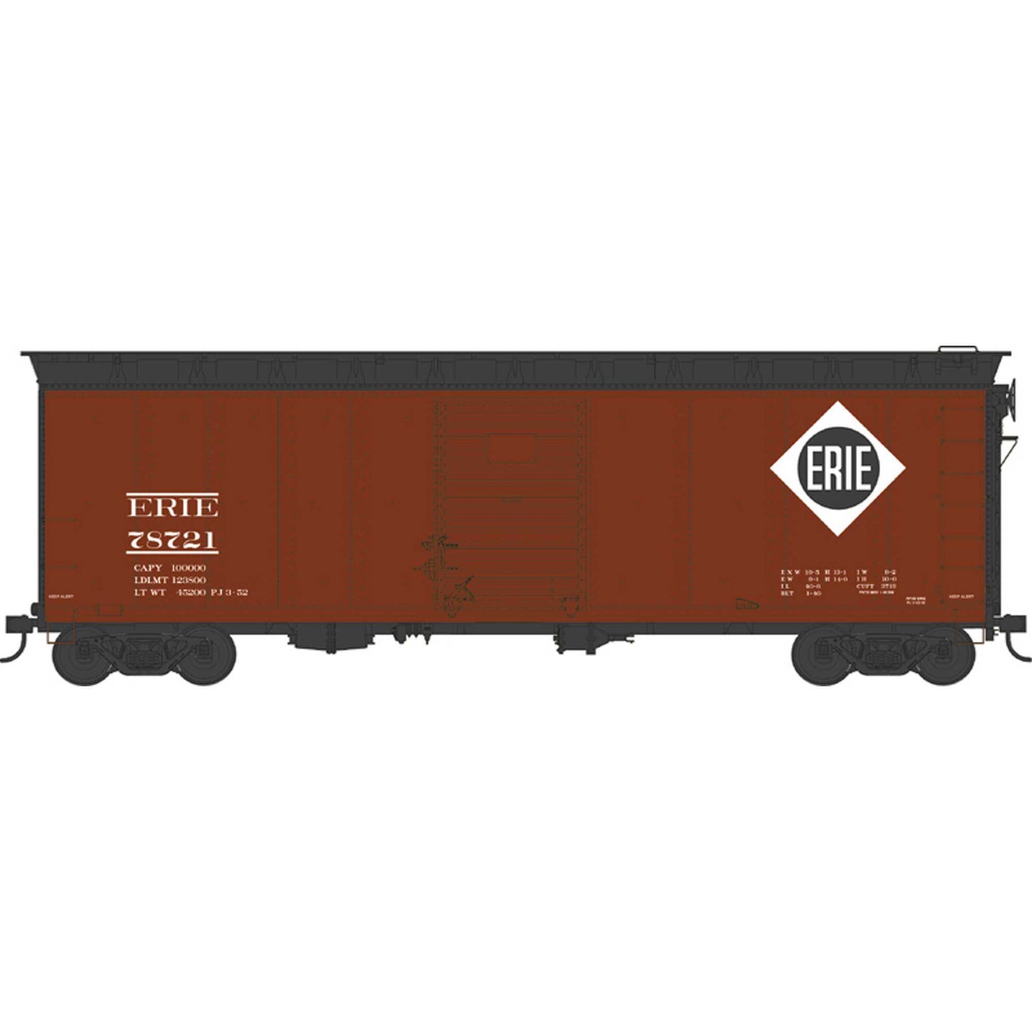 HO 40ft Boxcar Erie #78793