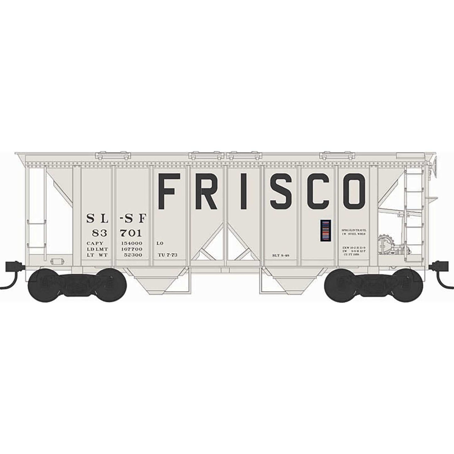 HO H34 Covered Hopper Frisco #83701