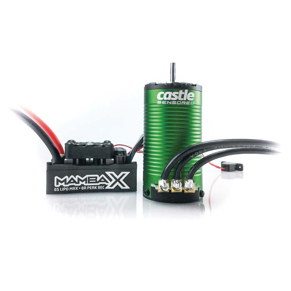 1/10 Mamba X SCT Waterproof ESC/1415-2400Kv Sensored Brushless Motor Combo: 4mm Bullet