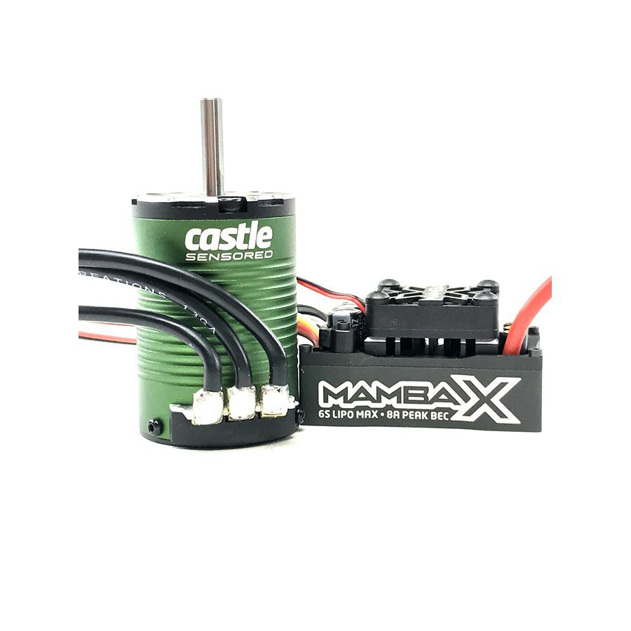 1/10 Mamba X SCT Waterproof ESC/1415-2400Kv Sensored  Brushless Motor Combo: 4mm Bullet