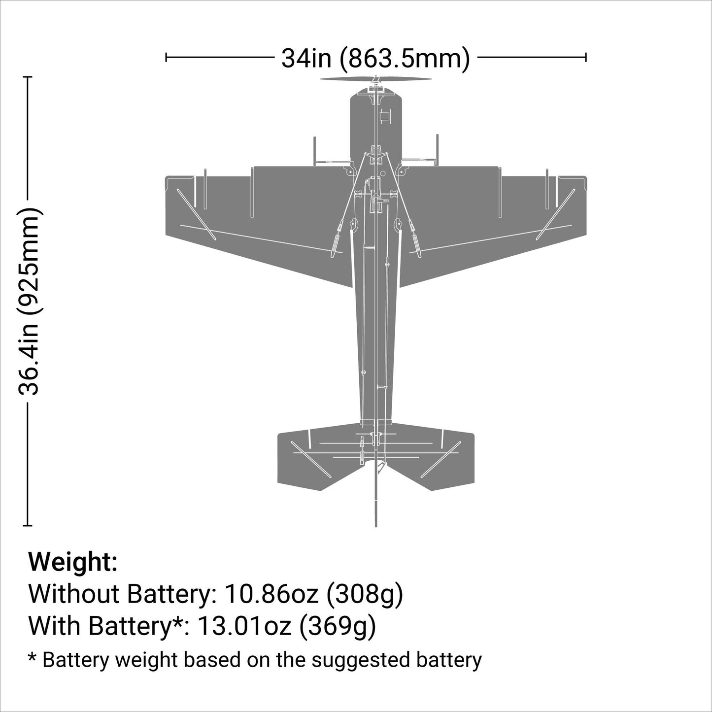 E-flite Eratix 3D FF (Flat Foamy) 860mm BNF Basic with AS3X and SAFE Select