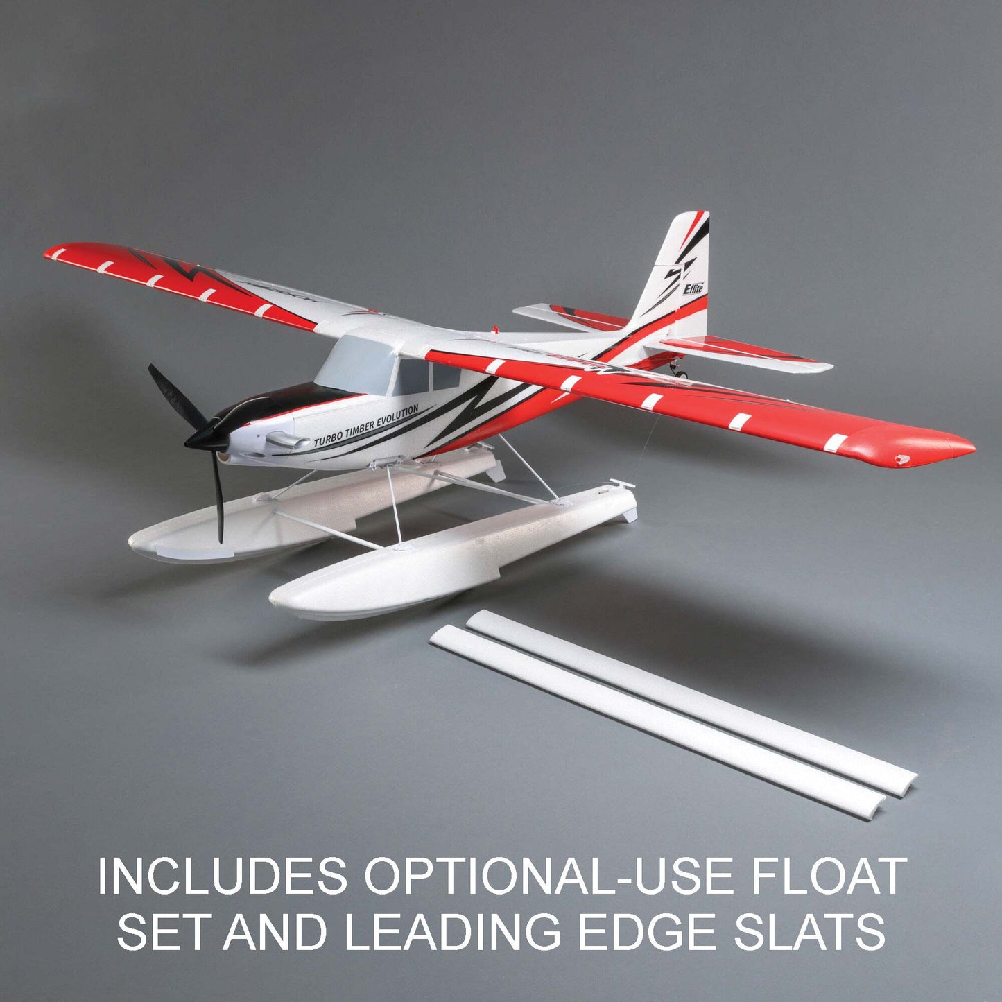 E-flite Turbo Timber Evolution 1.5m BNF Basic, includes Floats