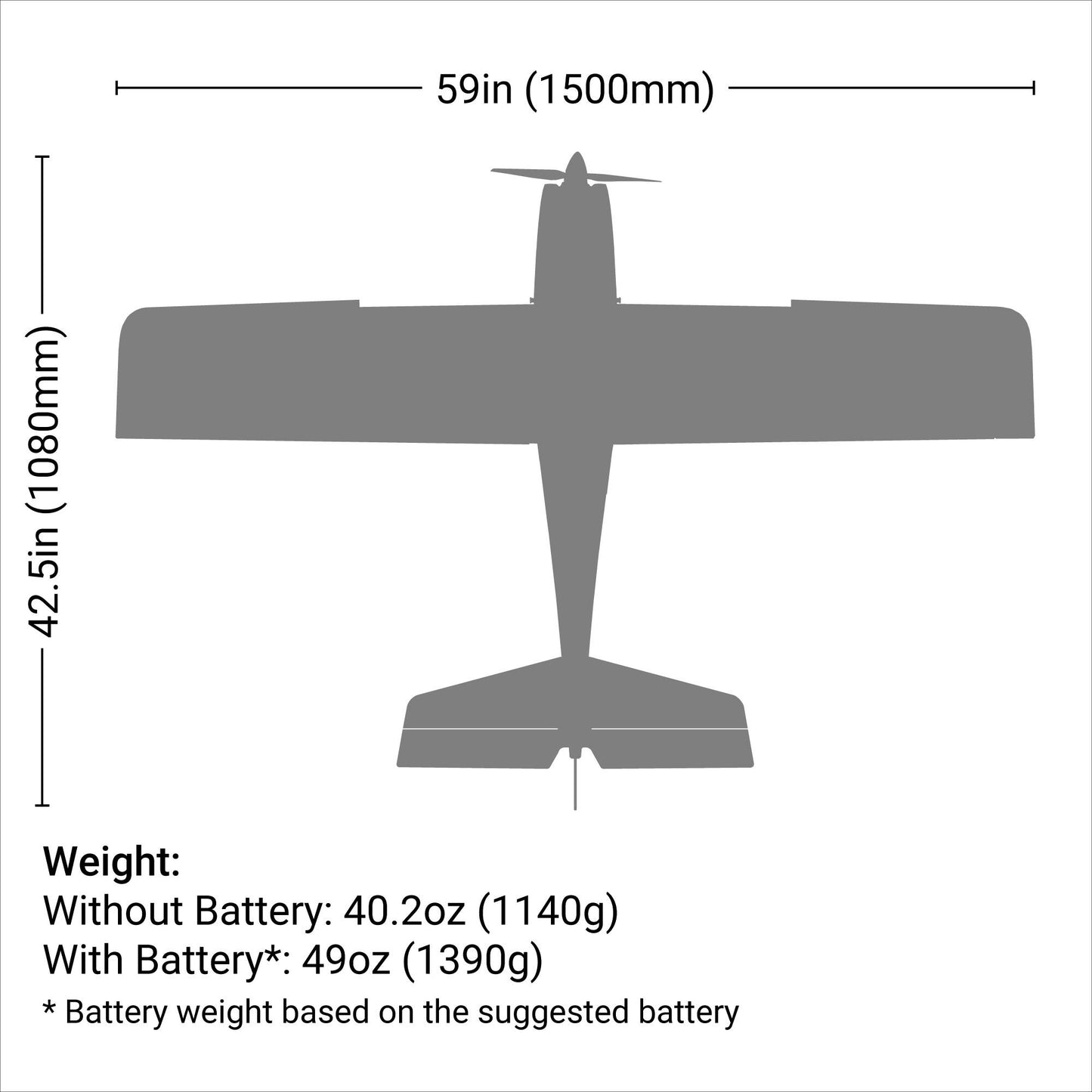 E-flite Apprentice STS 1.5m Smart Trainer w/SAFE RTF Basic