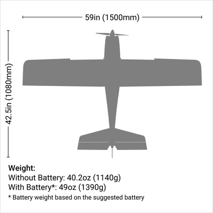 E-flite Apprentice STS 1.5m Smart Trainer w/SAFE RTF Basic